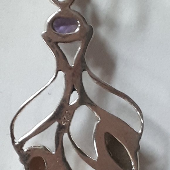 Silver 925 pendant with amythest citron - Picture 2 of 3